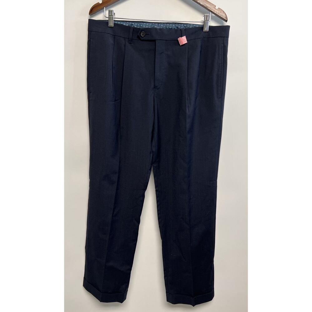 Ralph Lauren High Performance Wool Pants Mens 34x30.5 Black Trouser Front crease